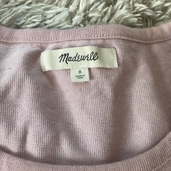 Madewell size small pink dolman long sleeved top - Picture 6 of 7